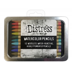 Distress - 12 crayons aquarellables - Set 3
